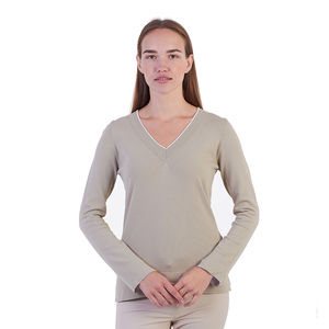 Network V-Neck Women size S Tan